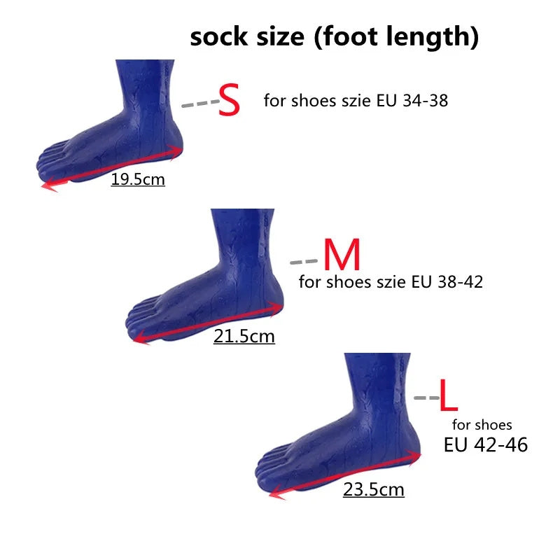 Latex 5-Toe Socks | Unisex Natural Rubber Toe Socks (S/M/L)