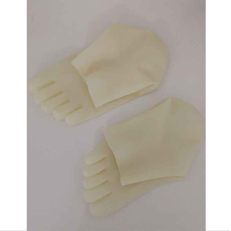 Transparent Latex 5 Toe Short Socks Unisex Rubber 5 Fingers Socks S M L Size