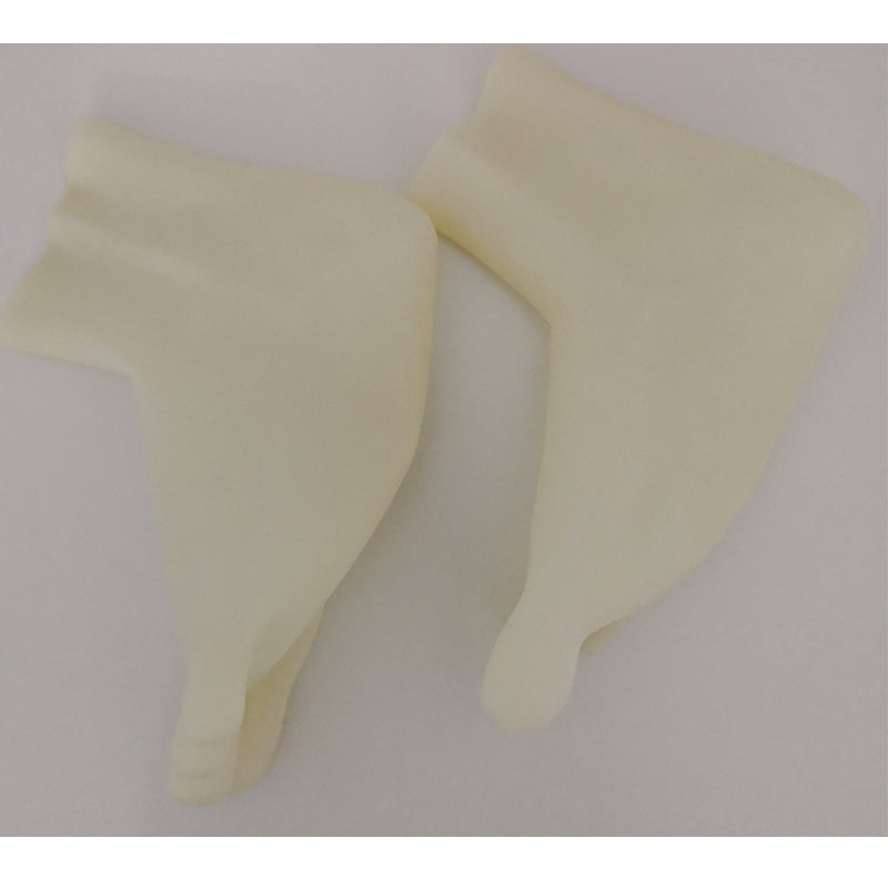 Transparent Latex 5 Toe Short Socks Unisex Rubber 5 Fingers Socks S M L Size