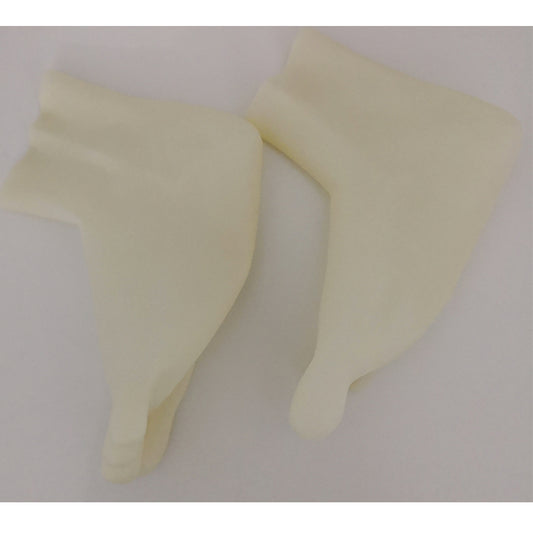 Transparent Latex 5 Toe Short Socks Unisex Rubber 5 Fingers Socks S M L Size