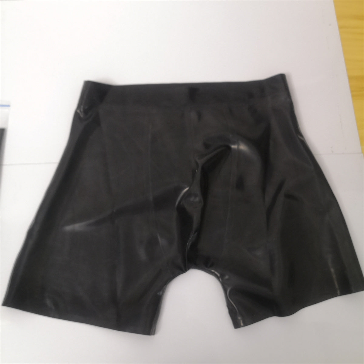 0.4mm Latex Shorts Rubber Boxer Black | Men’s Latex Underwear